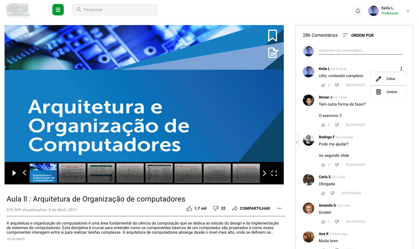 Resultado do Redesign de uma das Interfaces